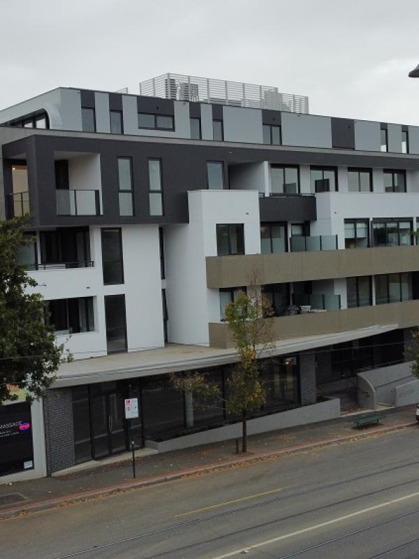 Aluminium Facade Work for Low Rise Apartment @ Mont Albert