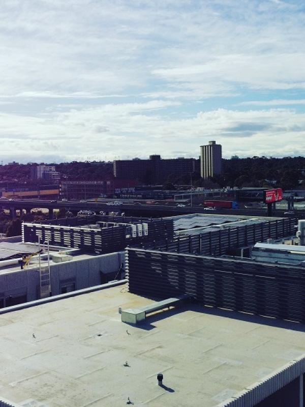 Mid Rise Apartment Roof Service Screen & Door Canopy @ Kensington